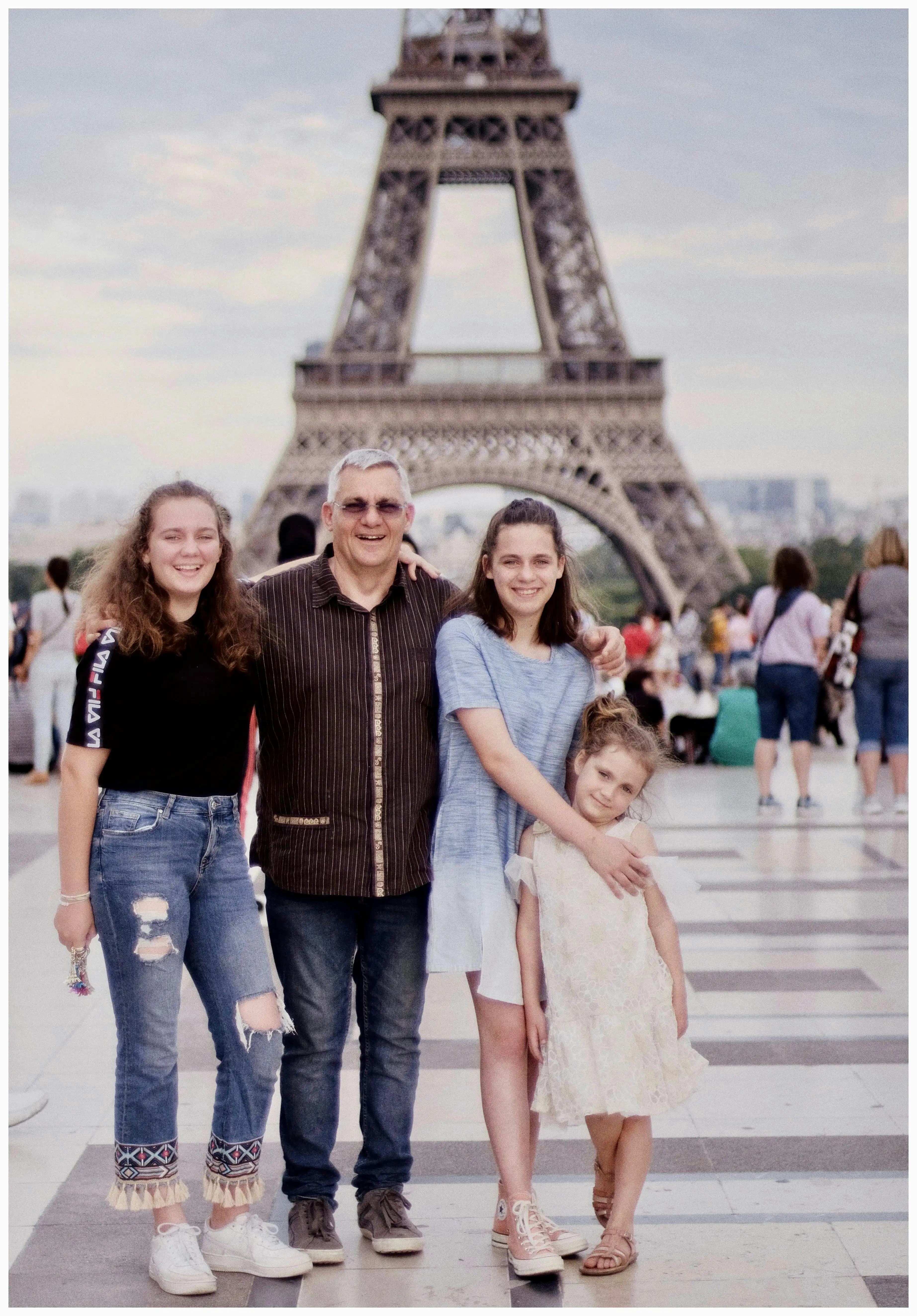 Family enjoying vacation