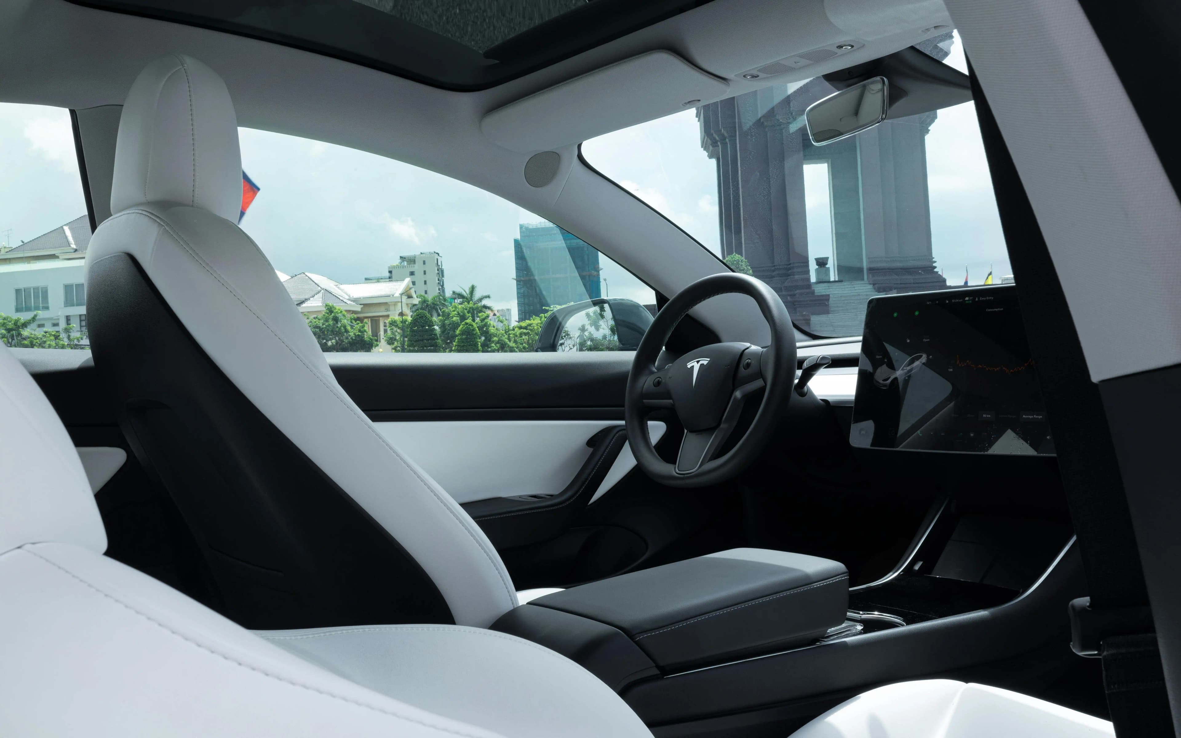 Tesla Car interior